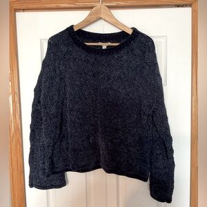NWT LC Lauren Conrad XXL Chenille Navy Sweater
